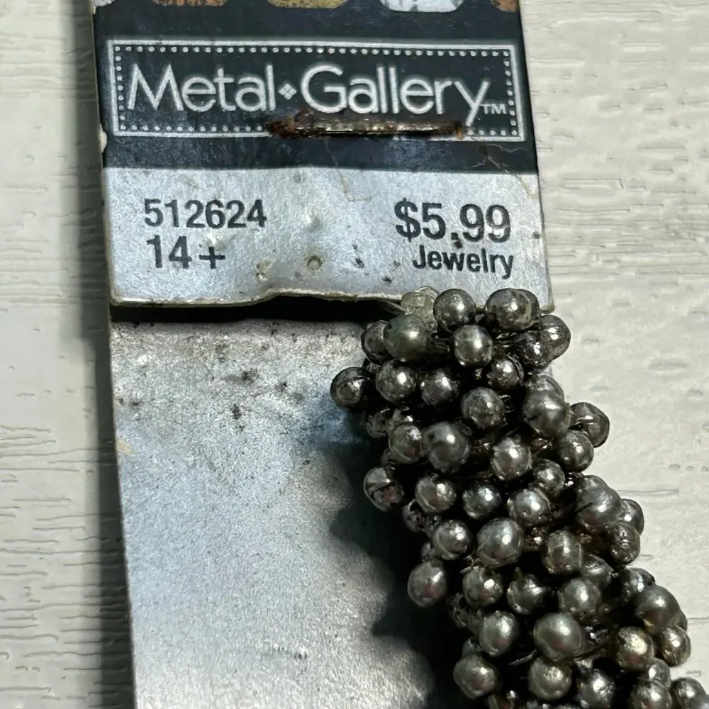 Metal Gallery Silver Copper Spacer Bead Mix Lot NOS